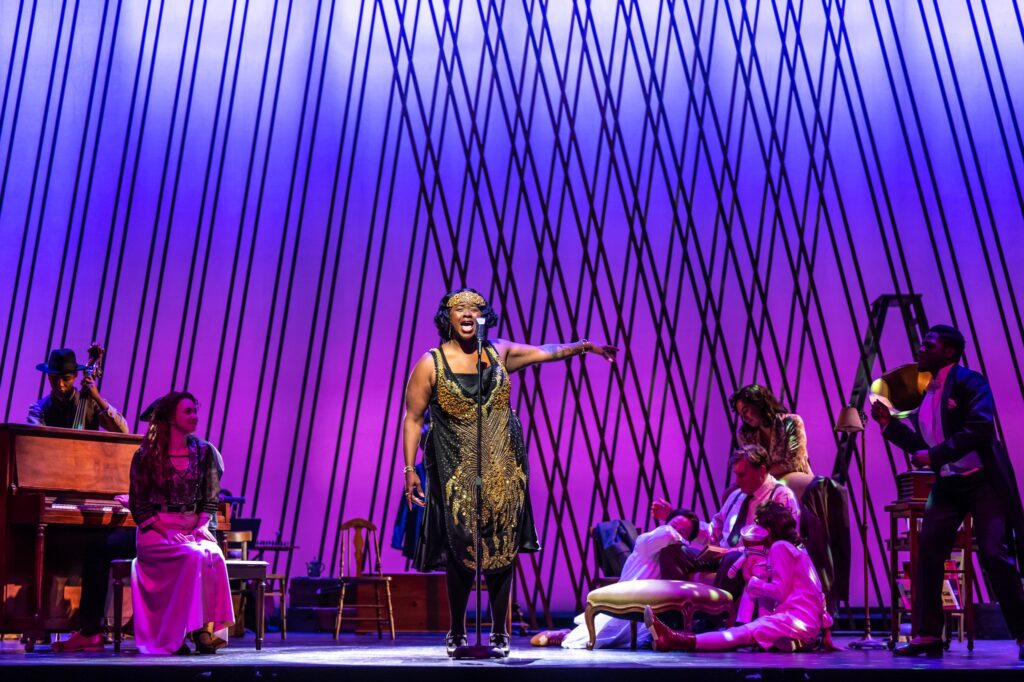 Janelle Cooper performs a jazz song in Fall On Your Knees